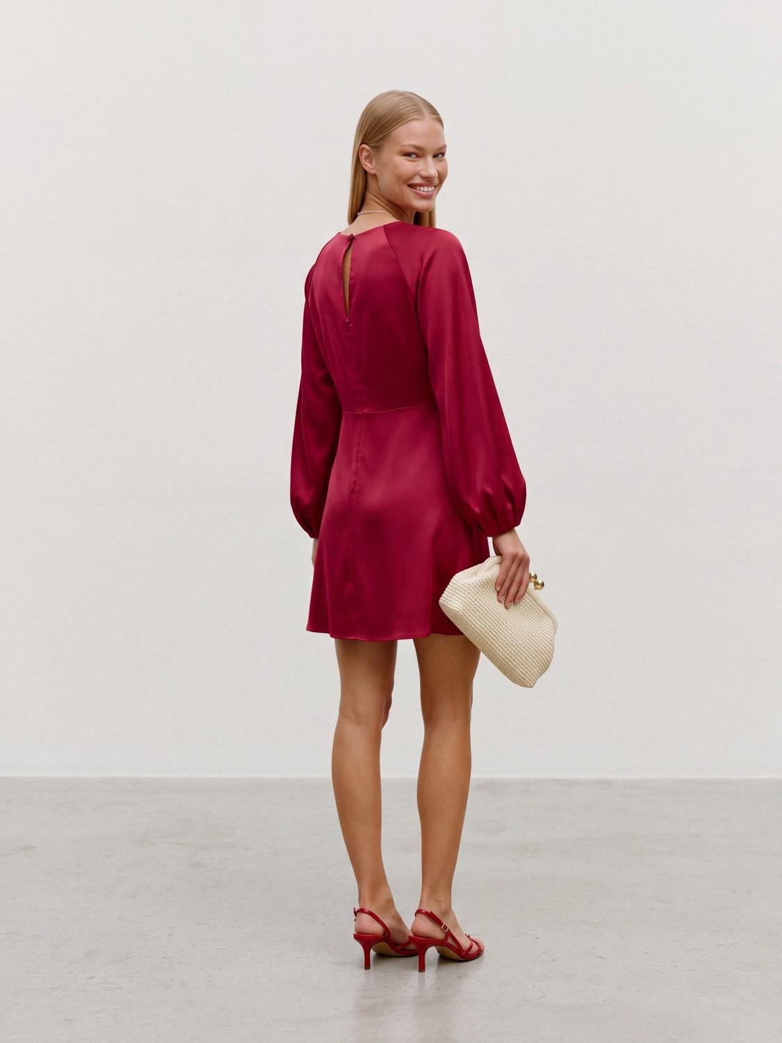 VMMIRO Short Dress - Biking Red - VERO MODA & VILA Bergvik